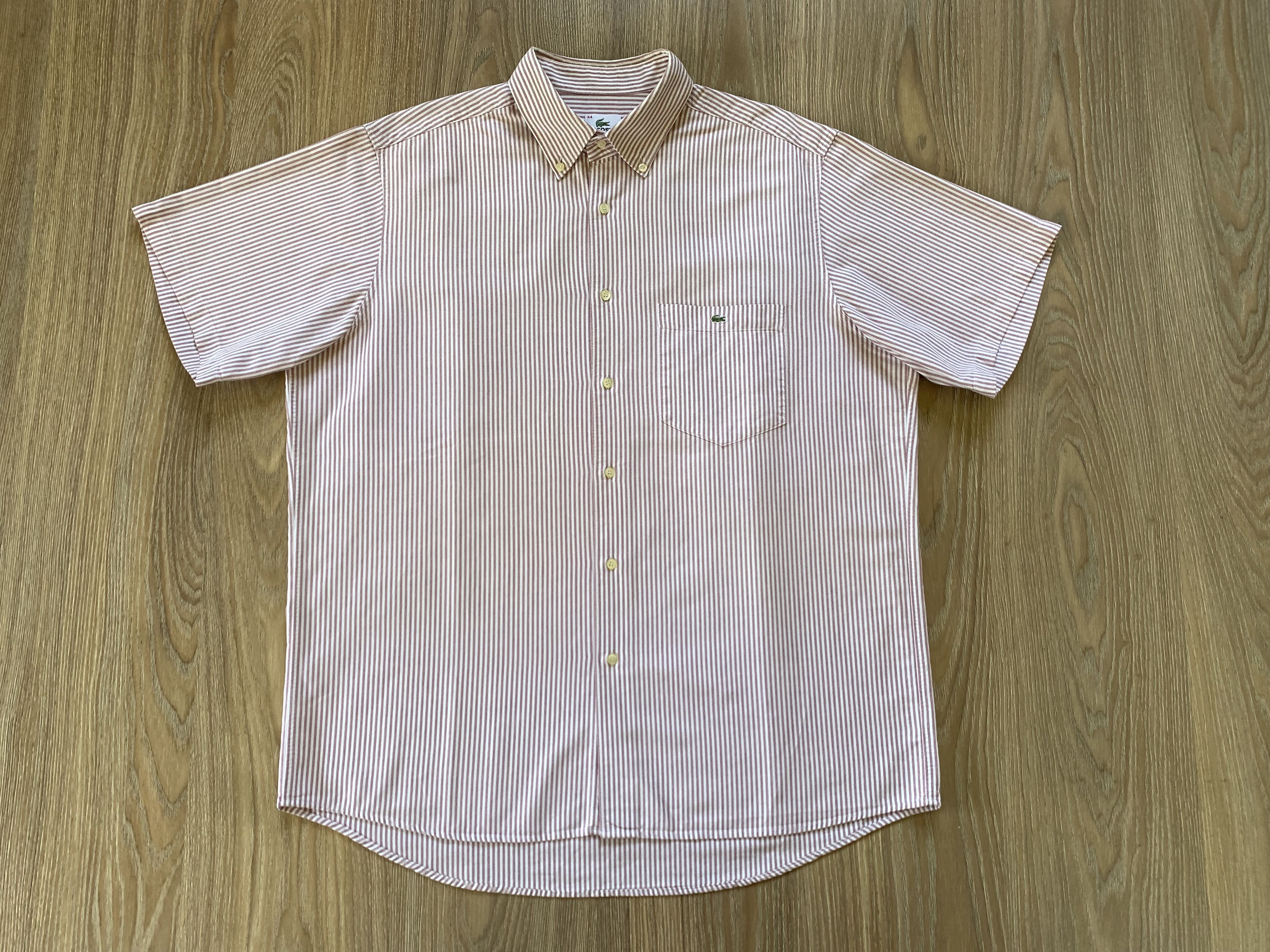 Lacoste Vintage Lacoste Striped Short Sleeve Shirt Size US S / EU 44-46 / 1 - 2 Thumbnail