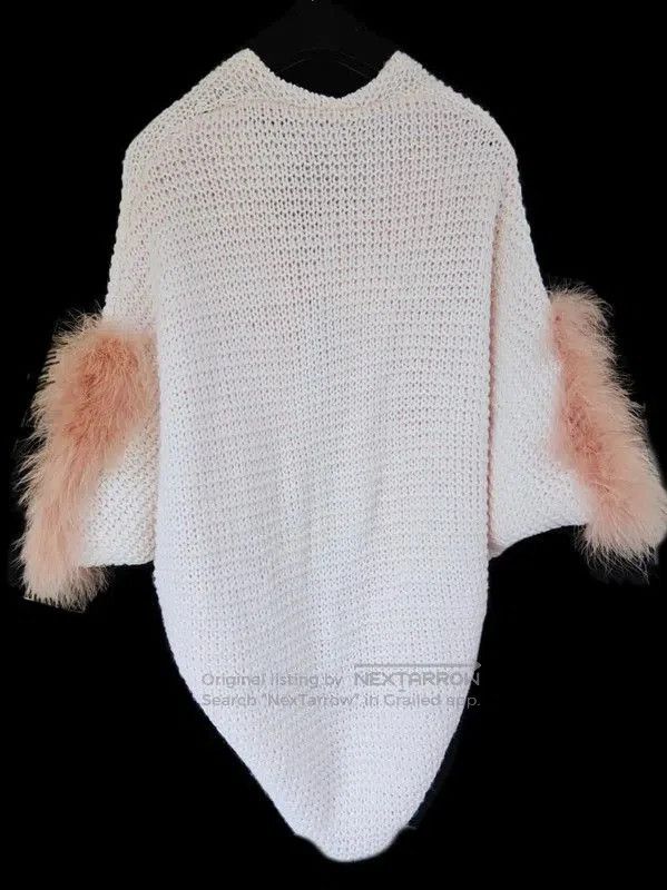 Loewe Loewe White Wool Short Sleeve Cardigan . Size M / US 6-8 / IT 42-44 - 2 Thumbnail