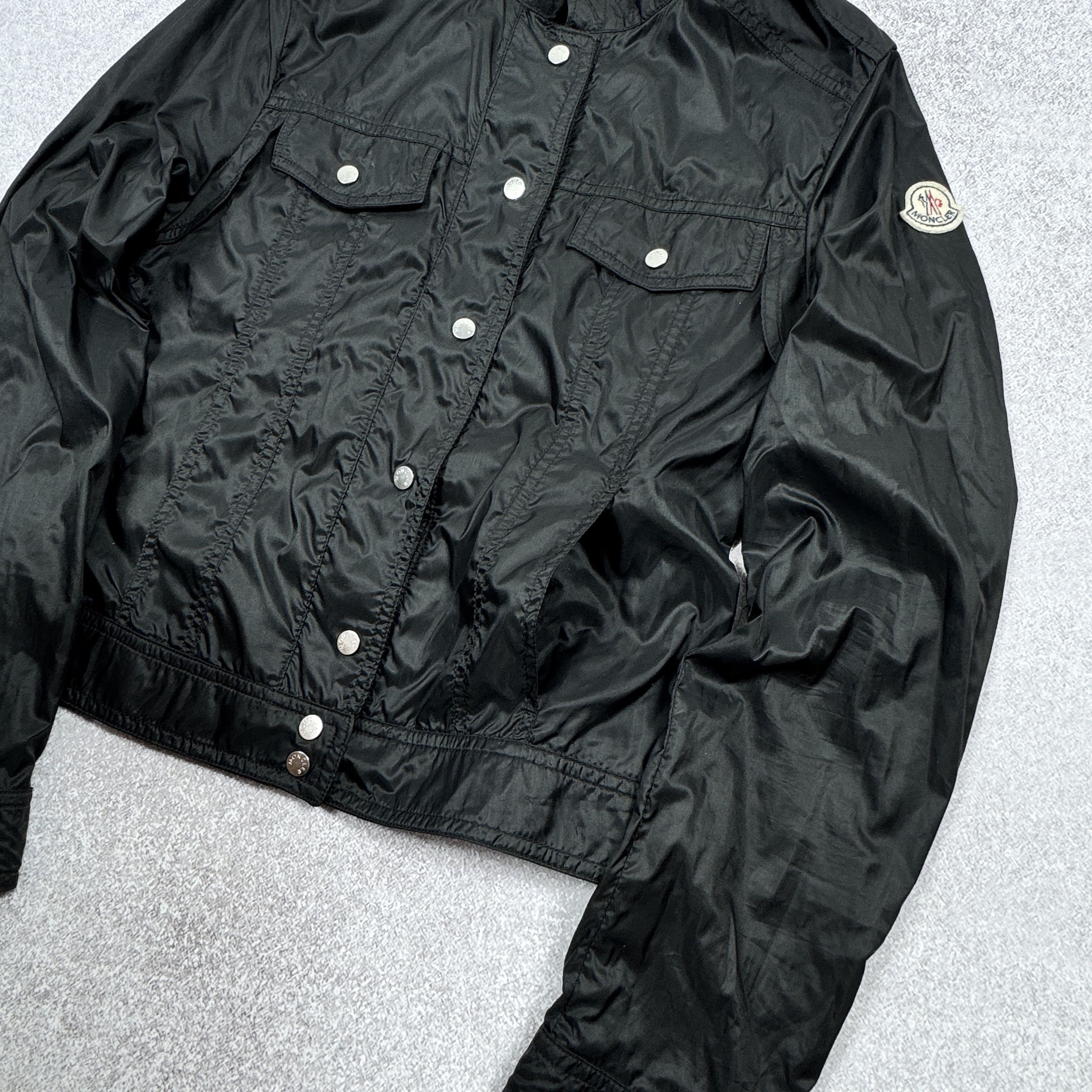 Moncler Women`s Moncler Z5E0084 Black Light Nylon Jacket Size 1 / S Size S / US 4 / IT 40 - 9 Thumbnail