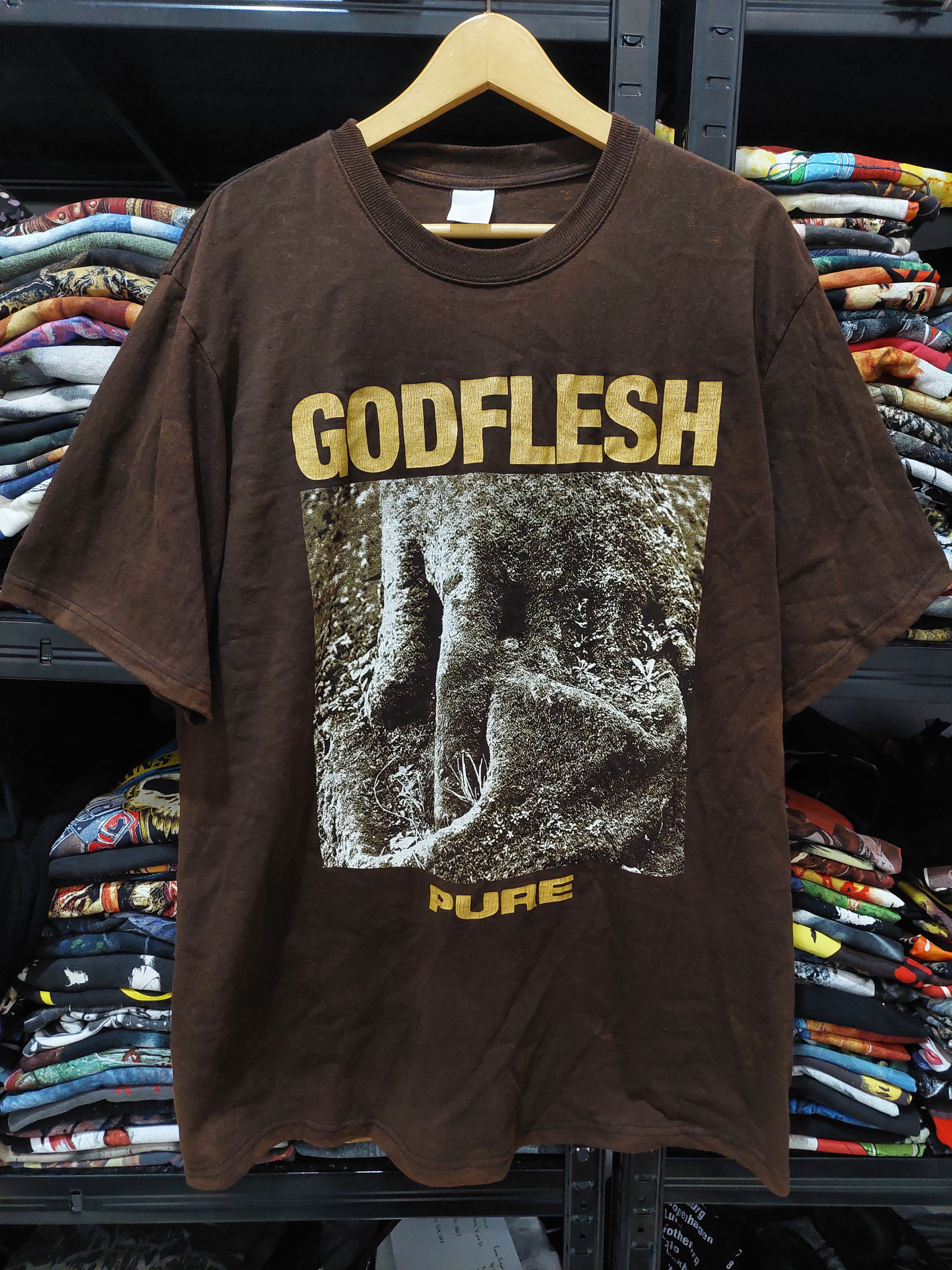 image of Archival Clothing x Band Tees Godflesh Pure Band Tshirt in Black, Men's (Size XL)