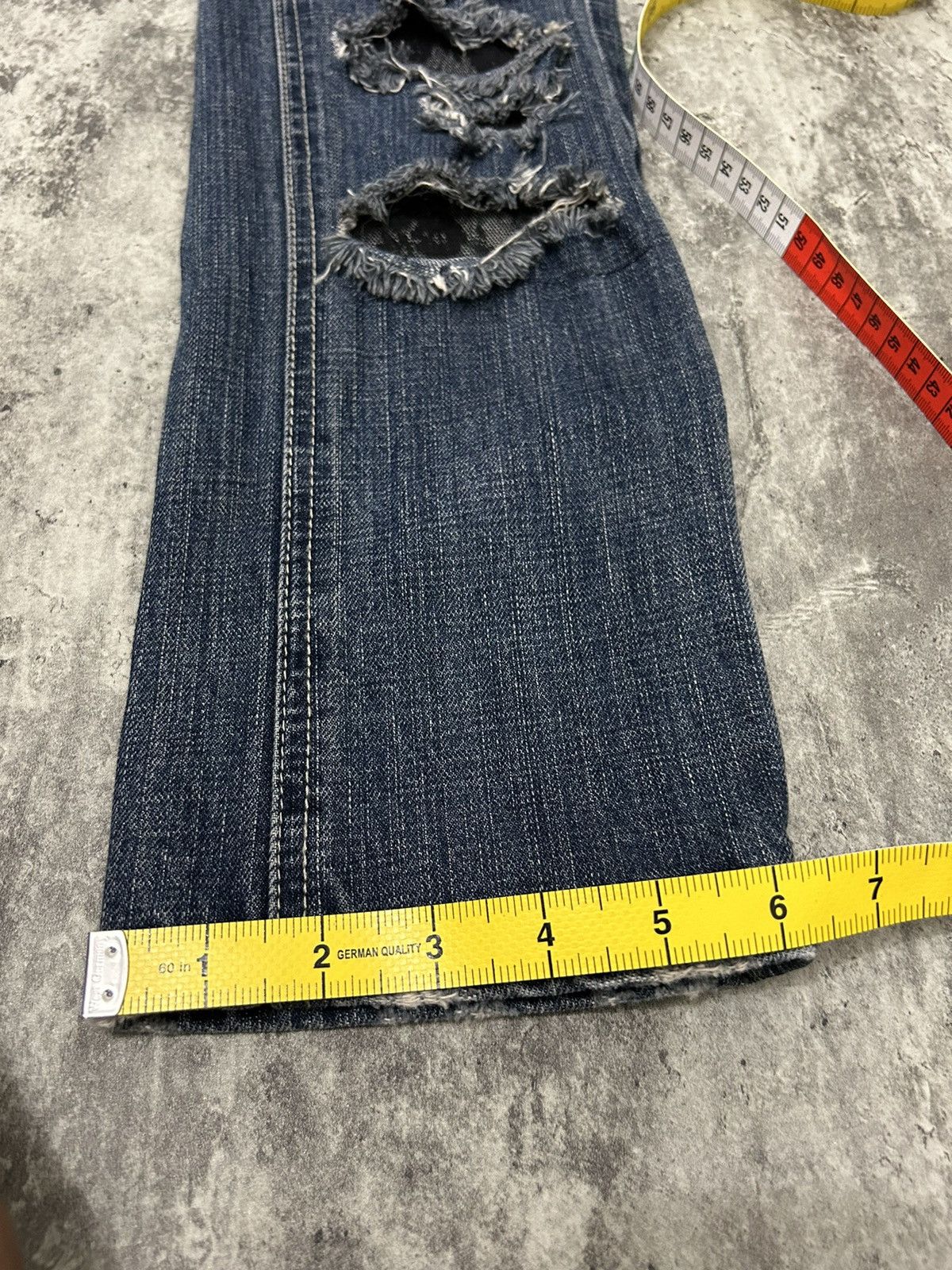 Japanese Brand Cecil Mc Bee Distressed Jeans Size 29" - 16 Thumbnail