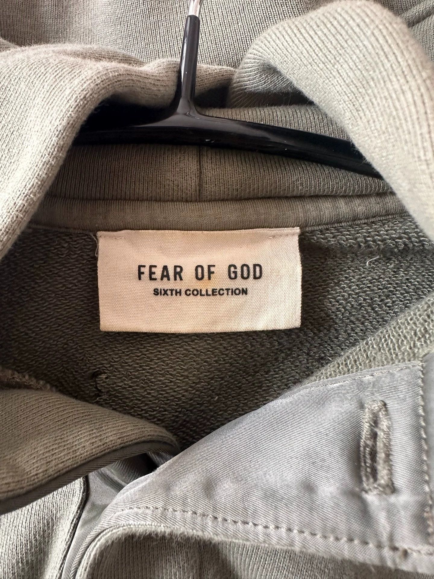 Fear of God Fear of God Matcha Green Henley Collar Hoodie/Sweatshirt, Size US XS / EU 42 / 0 - 4 Thumbnail