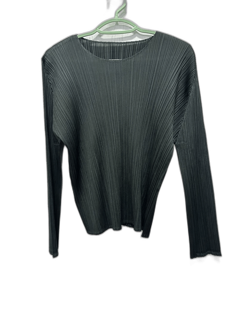 Issey Miyake Issey Miyake Pleated Long Sleeve Top - dmc Size S / US 4 / IT 40 - 1 Thumbnail