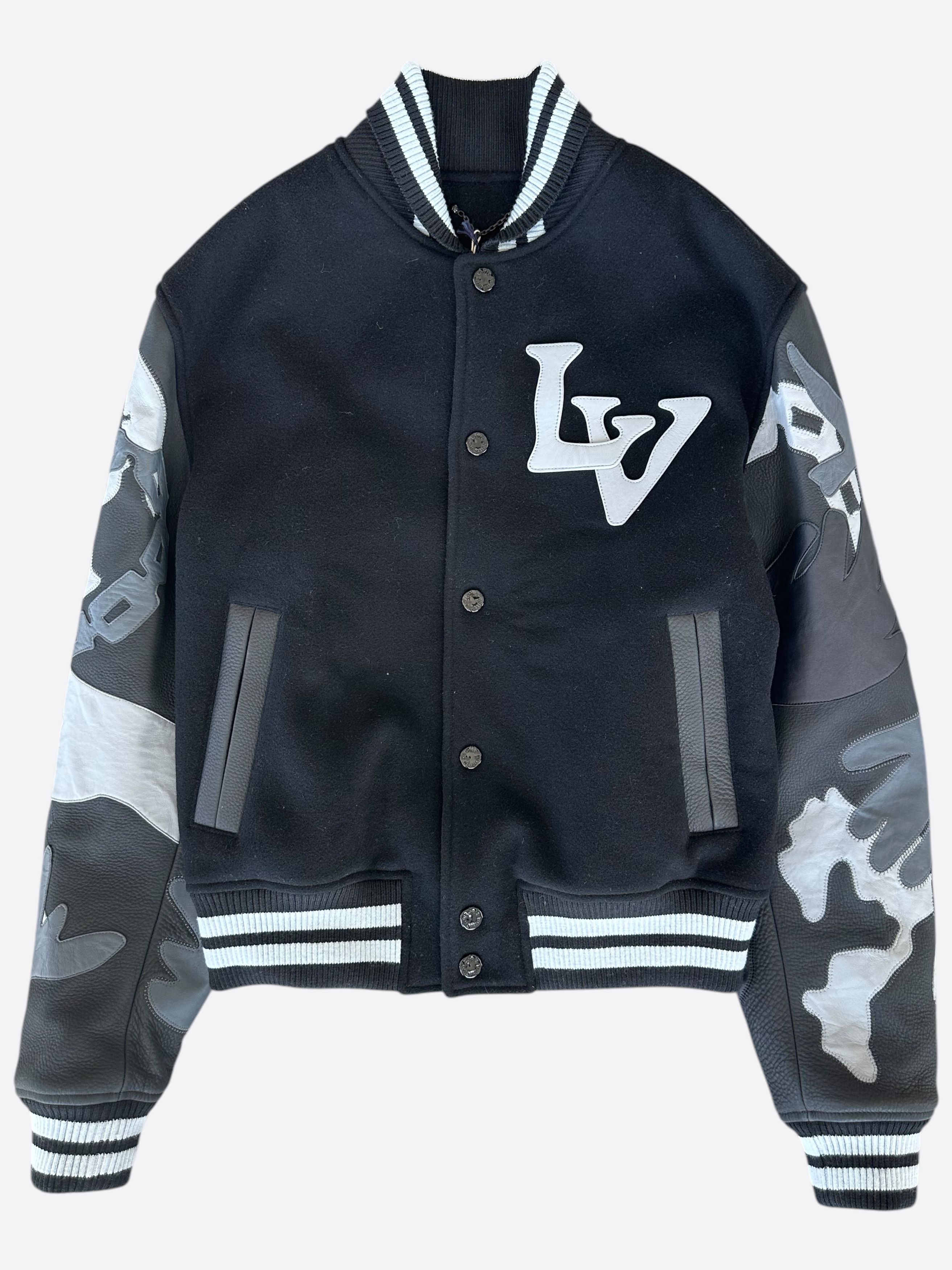 Louis Vuitton Louis Vuitton Black & White Chains Varsity Size US L / EU 52-54 / 3 - 1 Thumbnail