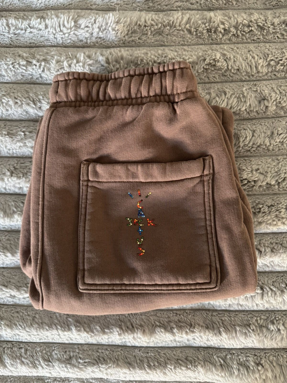 Nike × Travis Scott cactus jack travis scott jordan fleece pants archaeo nike Size US 30 / EU 46 - 2 Thumbnail