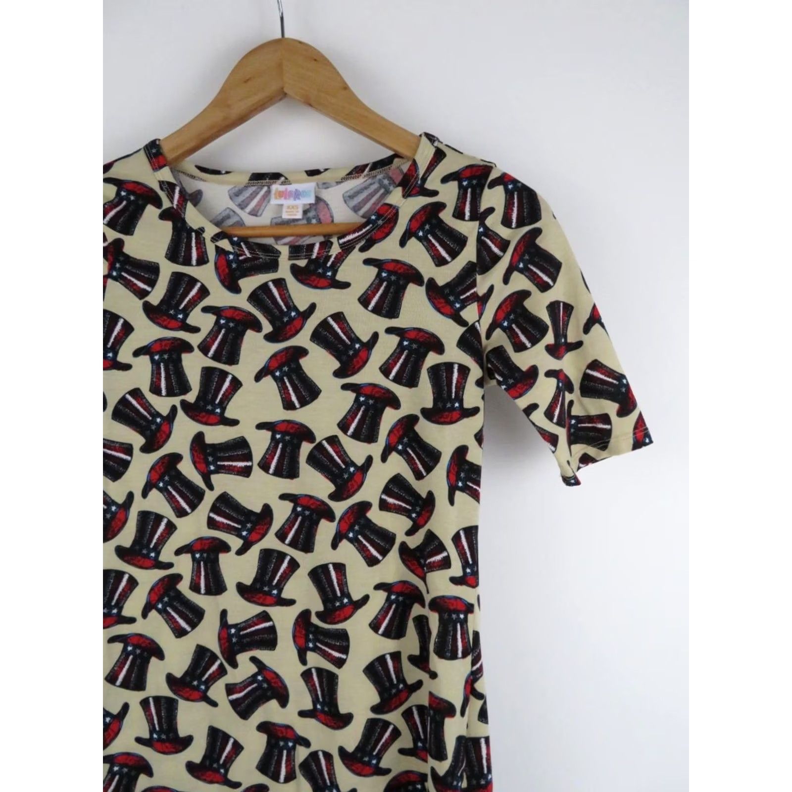 Vintage LuLaRoe Julia Dress 2XS Bodycon Shirt Dress UnMisspelled? Size XXS / US 00 / IT 34 - 2 Thumbnail