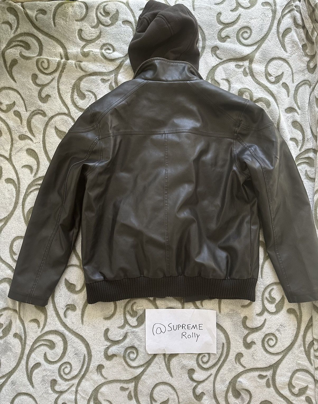 Guess × Vintage Guess Leather Jacket Size US XL / EU 56 / 4 - 2 Thumbnail