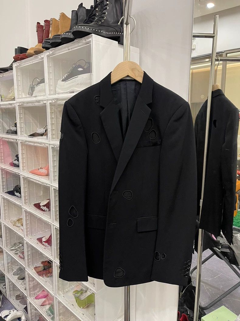 Dior Dior 17 shows wormhole destruction wool suit 2501-Nextarrow Size 42R - 1 Thumbnail