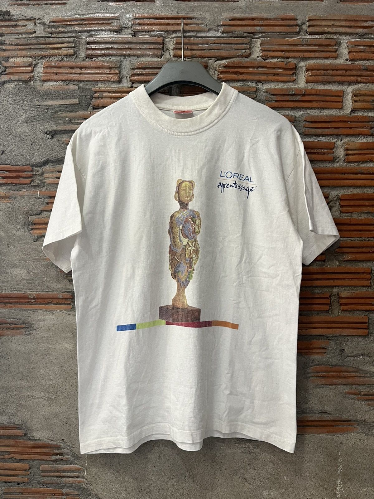 Arts & Science Vintage 90s/00s L'Oreal Apprentissage Art Promo T-Shirt Size US L / EU 52-54 / 3 - 2 Thumbnail