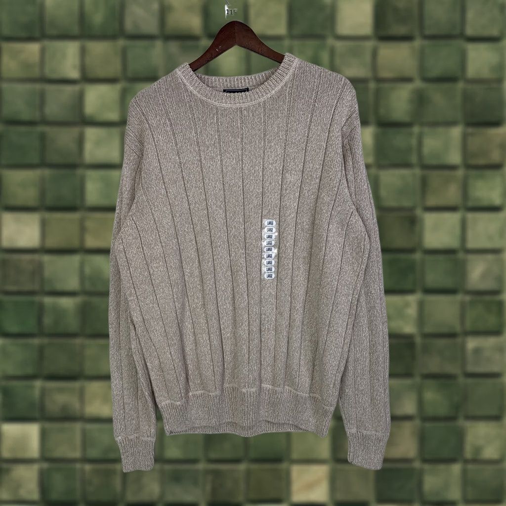 Dockers VINTAGE: false Dockers Sweater Crew Neck Knit Long Sleeve Khaki Beige Cotton Men L Regular Pullover Winter Casual Workwear Travel Size US L / EU 52-54 / 3 - 1 Thumbnail