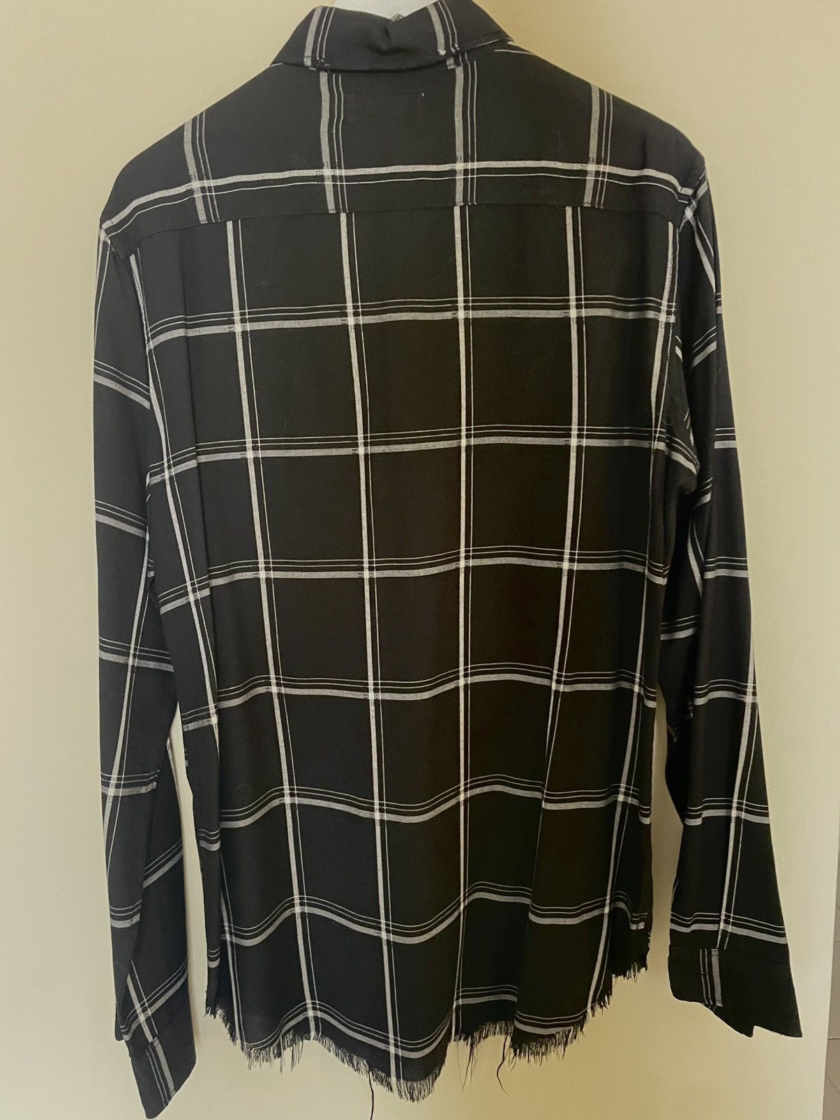Saint Laurent Paris Saint Laurent Paris Frayed Hem Check Shirt – Made in Japan Size US M / EU 48-50 / 2 - 4 Thumbnail