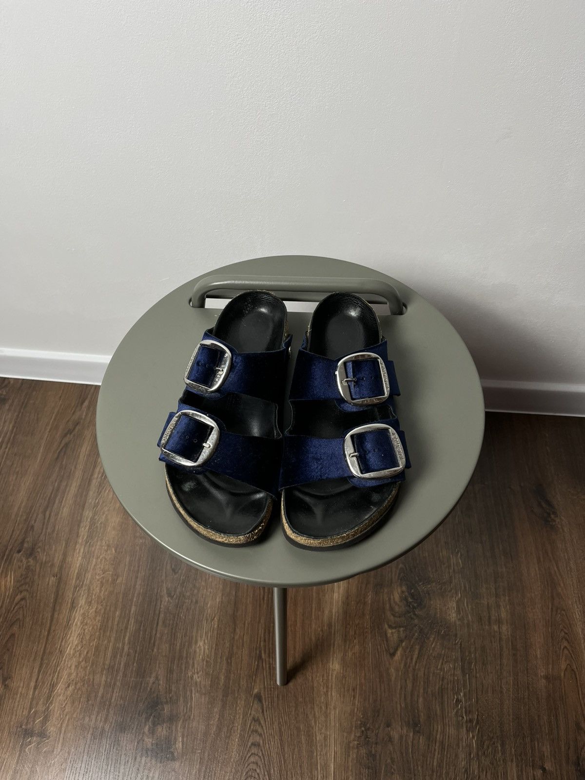 Birkenstock Birkenstock Velvet Big Buckle Sandals Navy Men’s 41 US 8 Size US 8 / EU 41 - 4 Thumbnail