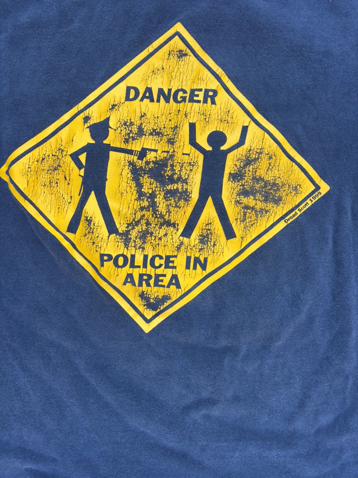 Vintage Vintage 90s Police Brutality T Shirt Size US L / EU 52-54 / 3 - 3 Thumbnail