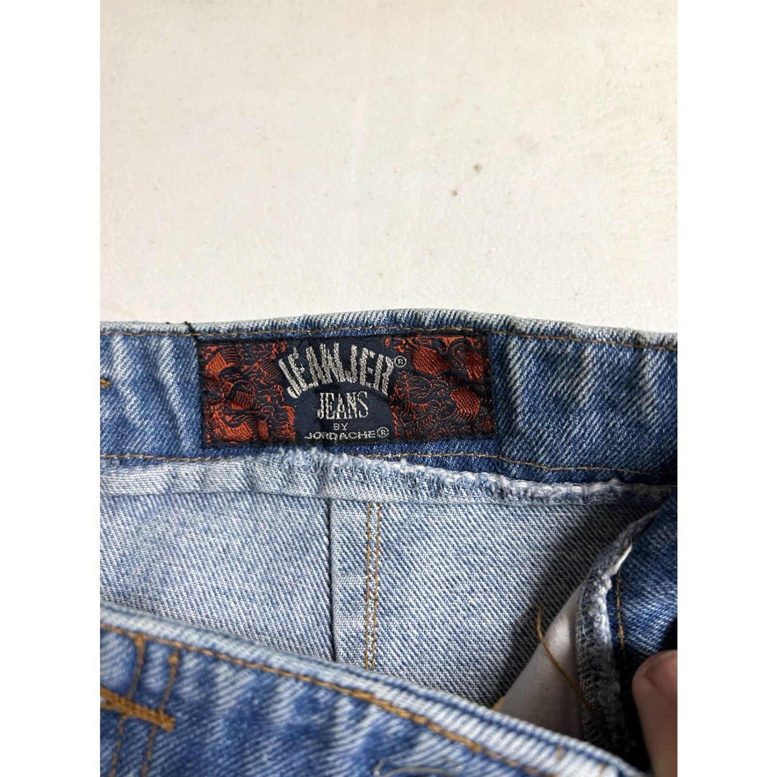 Jordache VINTAGE Jordache Denim Jean Long Skirt 15/16 Women Blue Cotton High Rise Pockets Zipper Slit 80s 90s Functional Condition: See Photos Size 36" / US 14 / IT 50 - 7 Thumbnail