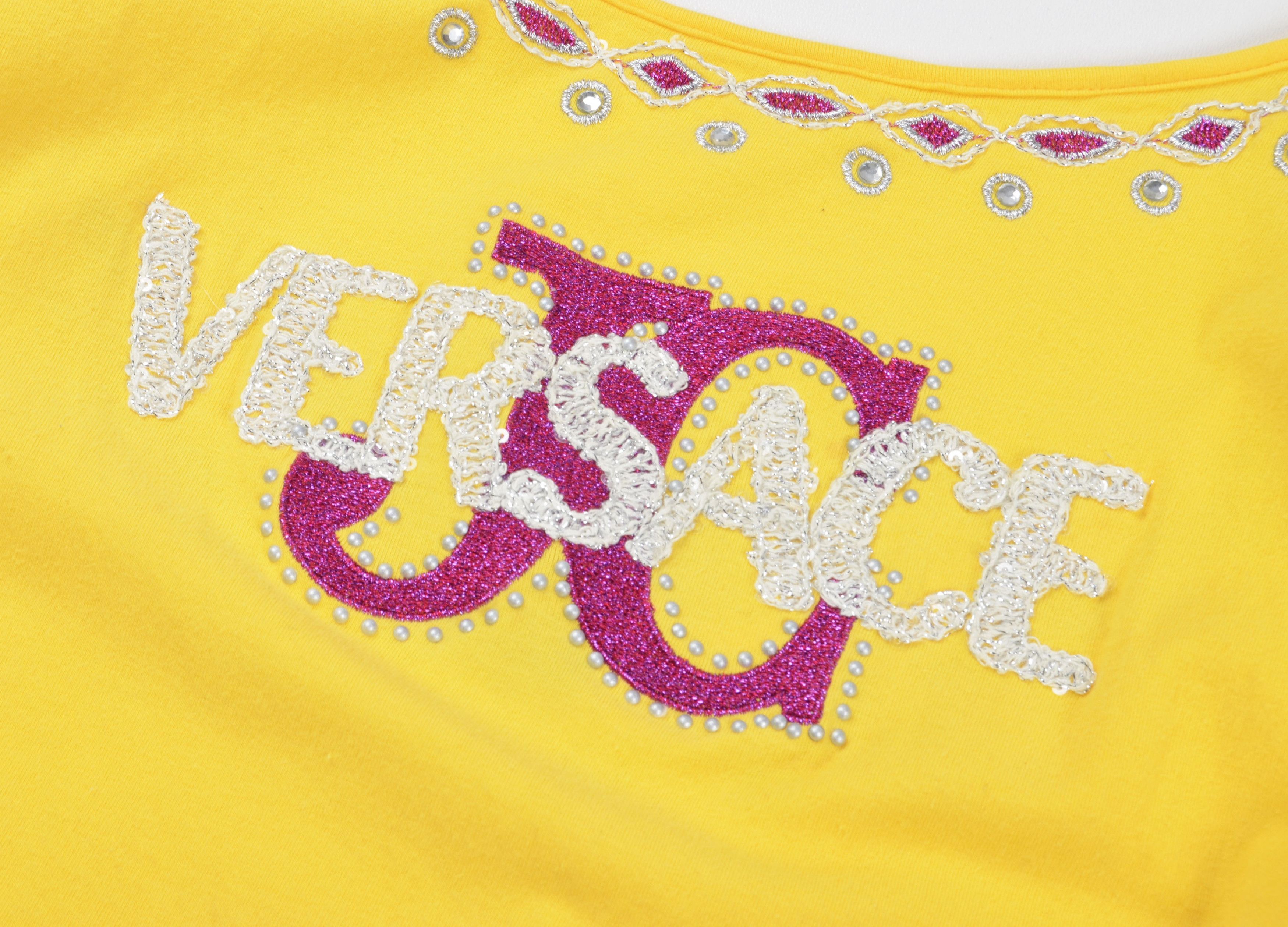 Versace Jeans Couture Vintage Versace Jeans Couture Y2K Logo Embroidered Top Size M / US 6-8 / IT 42-44 - 7 Thumbnail