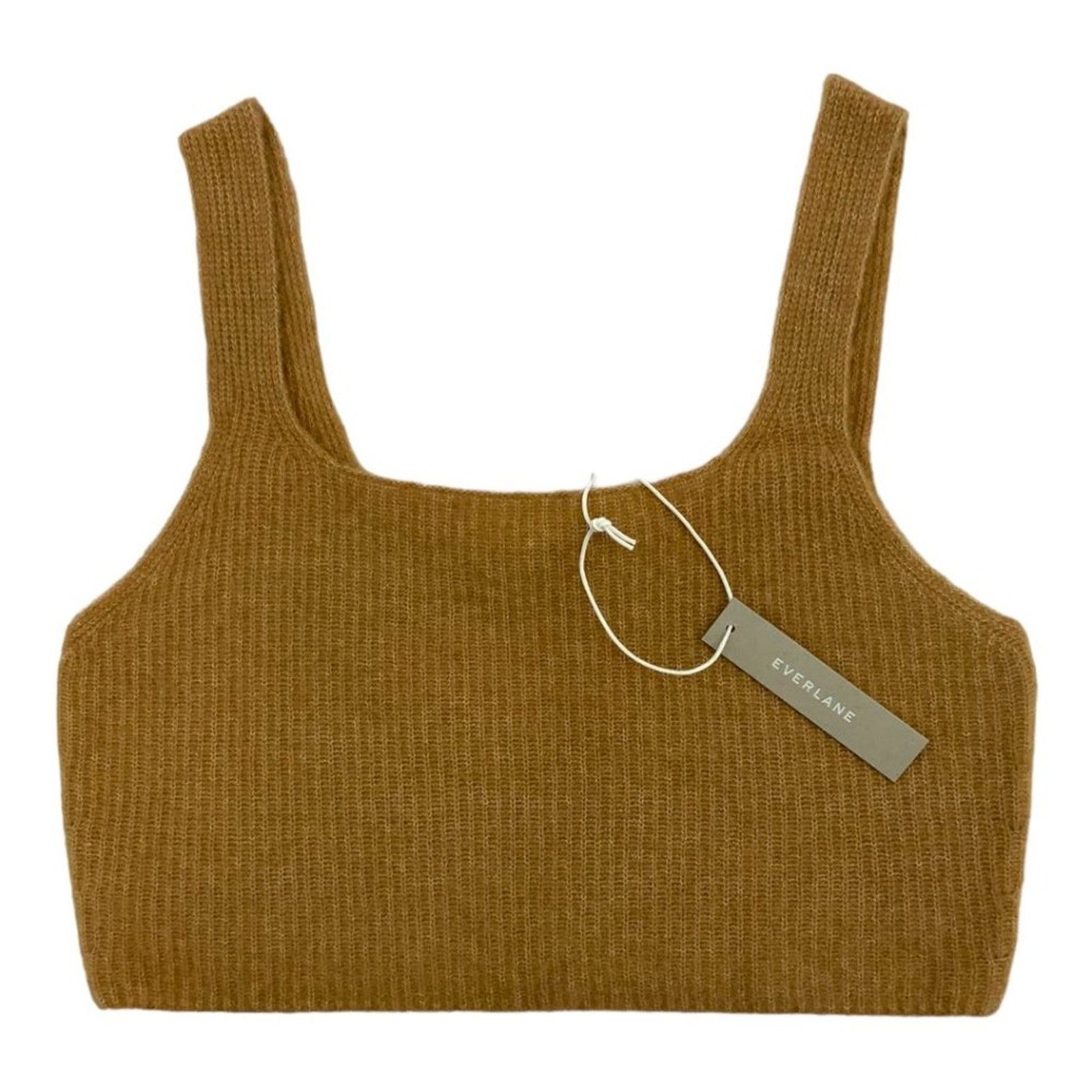 Everlane Everlane Cozy-Stretch Tank Yak Wool Blend Camel Large NWT Size L / US 10 / IT 46 - 2 Thumbnail