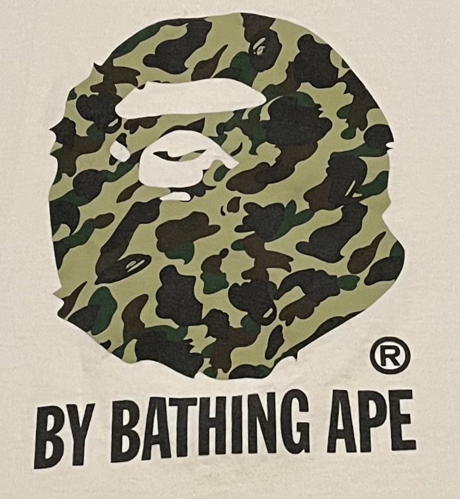 Bape Bape camo logo tee shirt Size US L / EU 52-54 / 3 - 3 Thumbnail