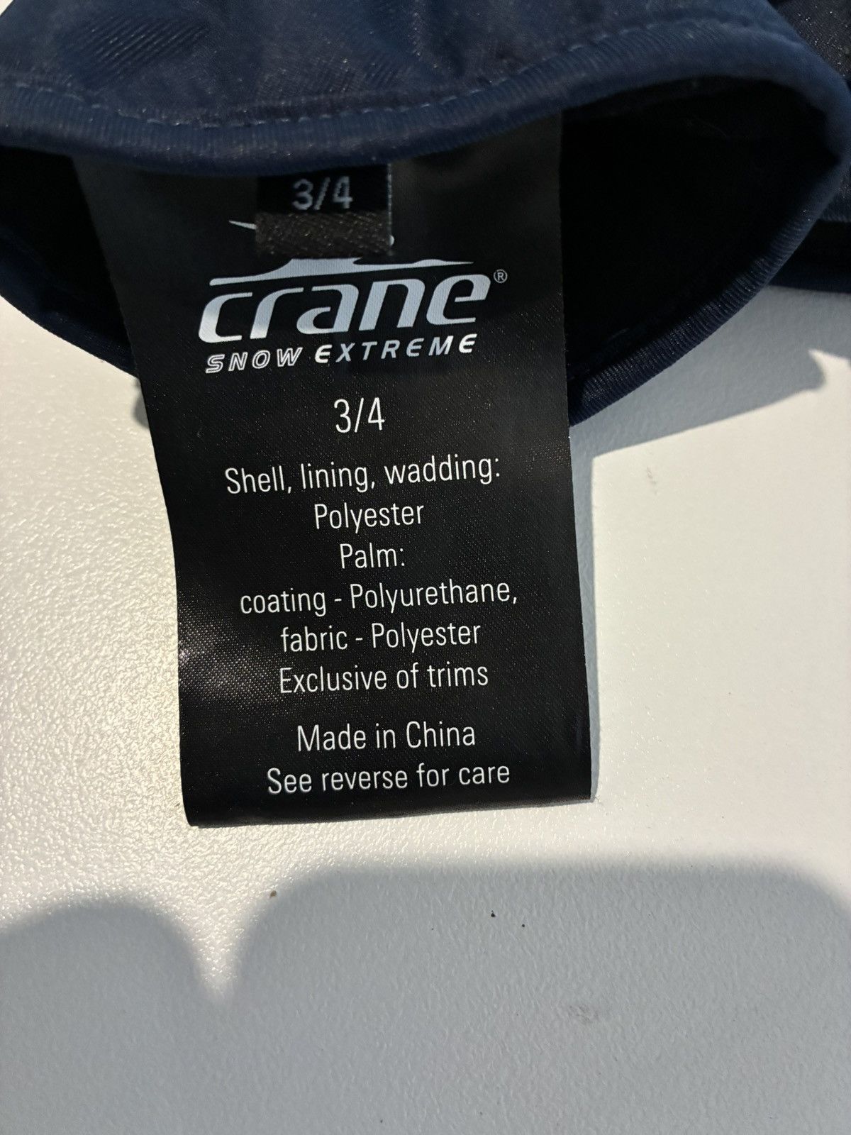 Other Crane Navy blue ski gloves with thumb pocket Size ONE SIZE - 3 Thumbnail