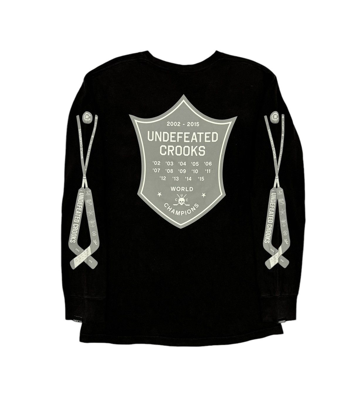 Crooks & Castles × Undefeated Undefeated X Crooks & Castle World Champions Hockey Ice Tee Size US M / EU 48-50 / 2 - 2 Thumbnail