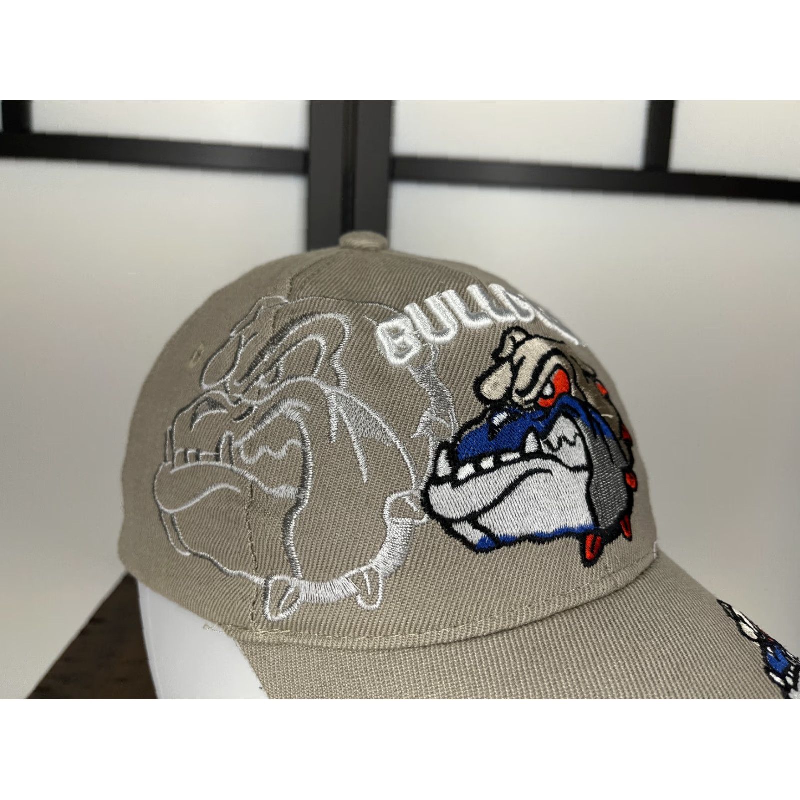 Vintage Gonzaga Bulldogs Basketball Hat Cap Strap Back Adult One Size Beige 100% Acrylic Size ONE SIZE - 4 Thumbnail