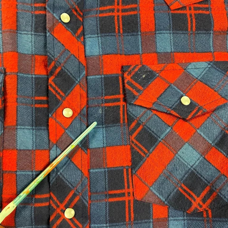 Other American Hero Jacket Men M Plaid Flannel Shacket Pearl Snap Size US M / EU 48-50 / 2 - 2 Thumbnail