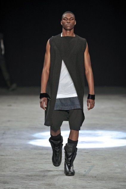 Rick Owens S/S'10 Knit Sleeveless Top in Blue, Men's (Size M)