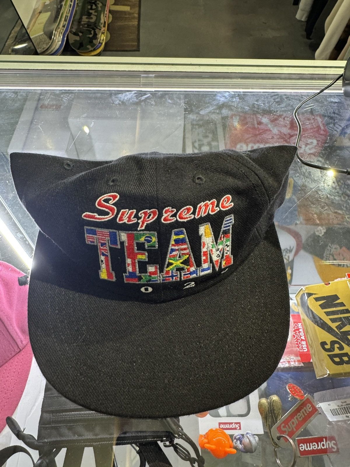 Supreme SS20 Supreme Team black 6-panel cap hat flags Size ONE SIZE - 1 Thumbnail