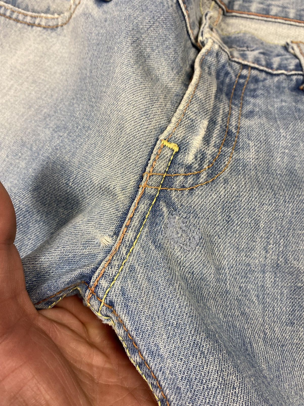 Designer × Levi's × Vintage Vintage 00s Levis 757 Wash Denim Jeans Y2K size 29 x 30 Size US 29 - 9 Thumbnail