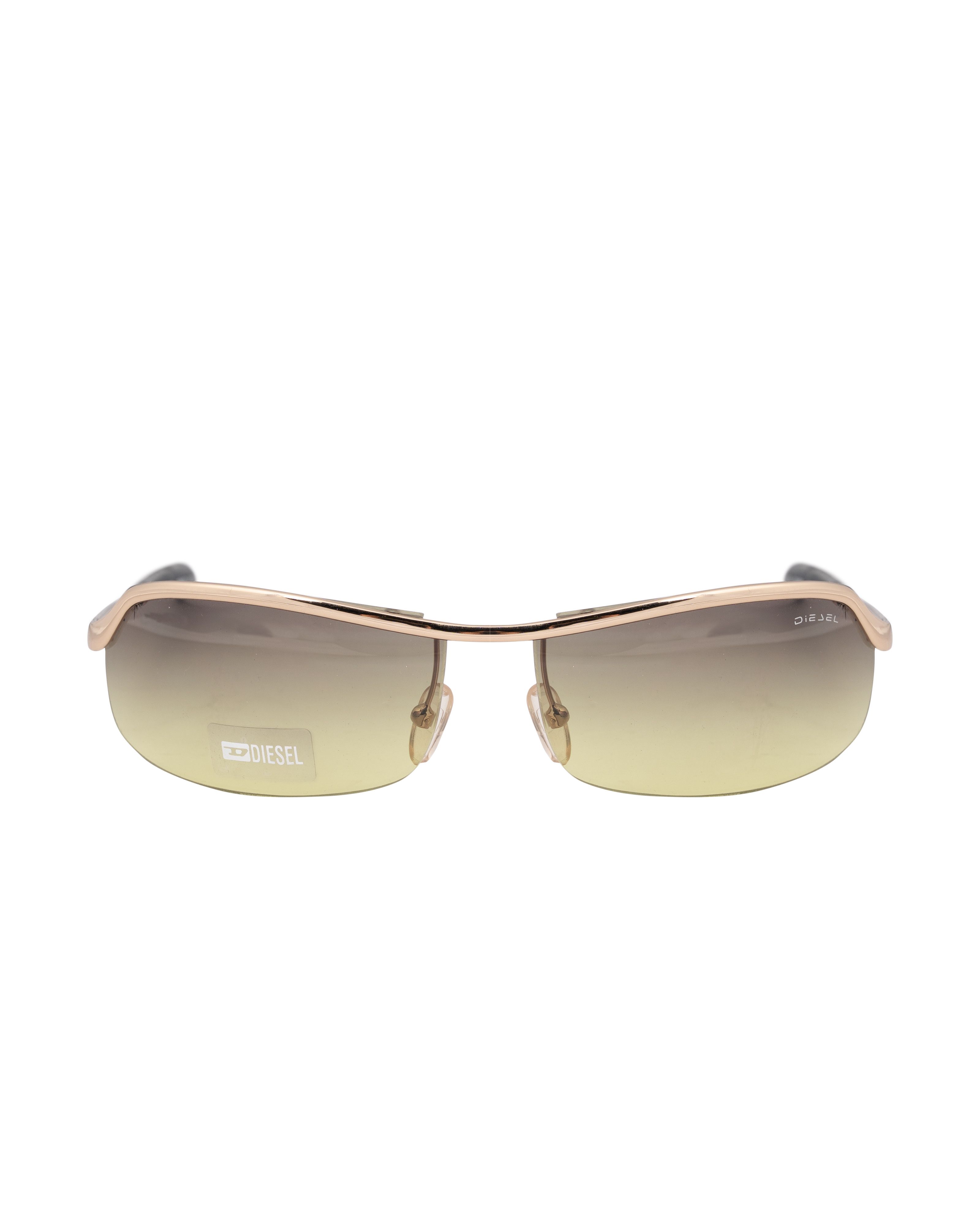 Diesel Diesel '90s Green Half-Rim Sunglasses Size ONE SIZE - 2 Thumbnail