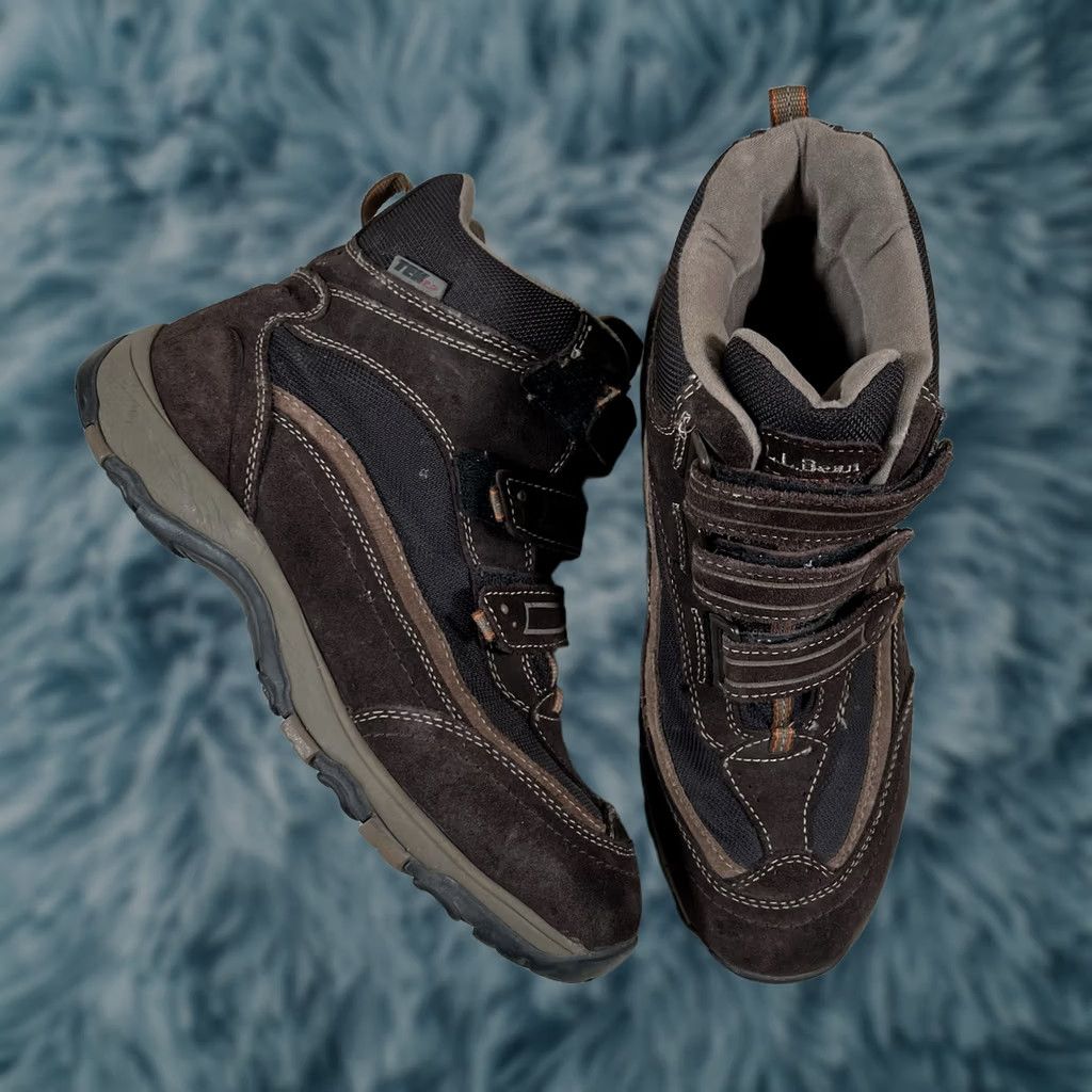 Vintage L.L. Bean Tek2 .5 Mens 11.5 Snow Boots Brown Suede Straps Primaloft Size US 12 / EU 45 - 1 Thumbnail