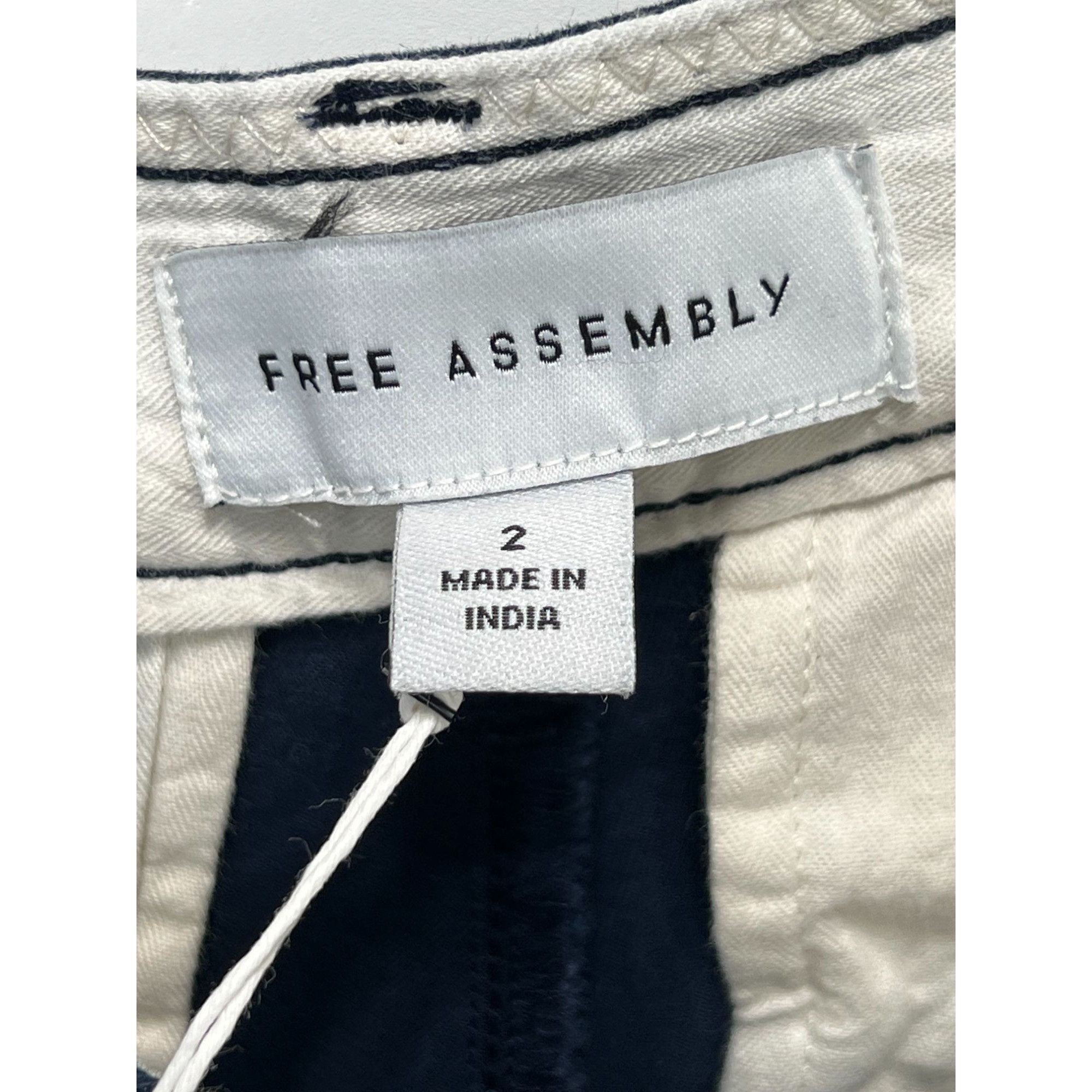 Other Free Assembly - Women's Wide Leg Chino Pants - Blue - 2 Size 26" / US 2 / IT 38 - 13 Thumbnail