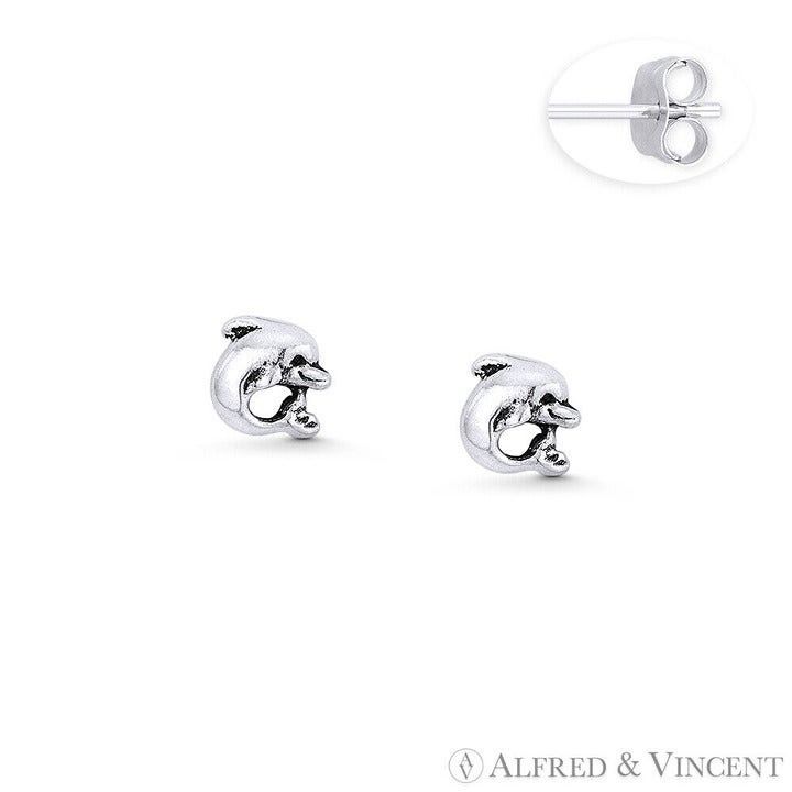 Other Baby Dolphin Animal Sealife Charm Stud Earrings Size ONE SIZE - 1 Preview