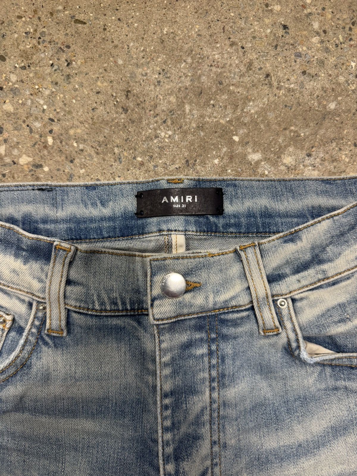 Amiri Amiri Tie Dye Art Patch Jeans Indigo NEW 1500$ Size US 31 - 3 Thumbnail