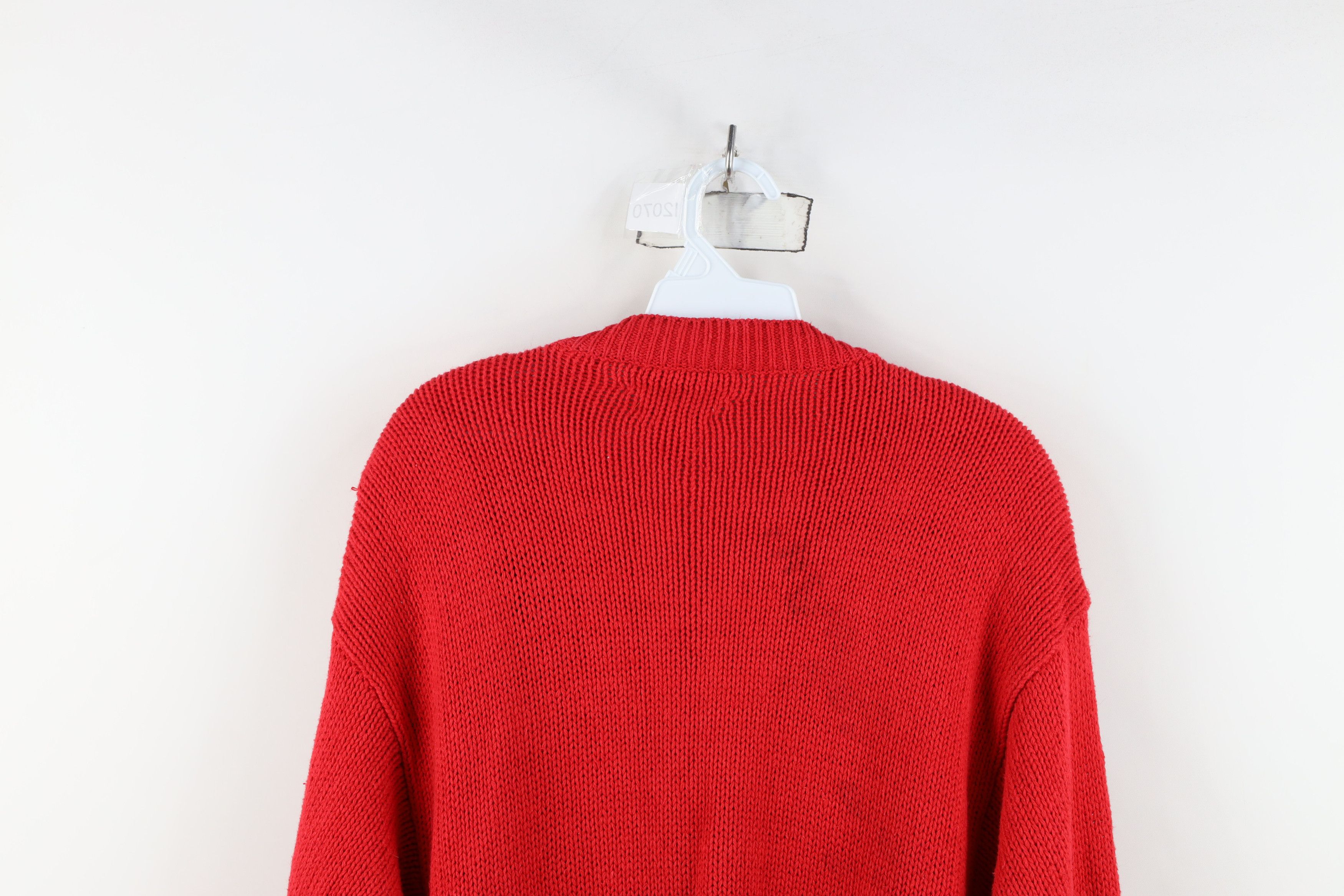 Vintage Vintage 90s Streetwear Bells Christmas Cardigan Sweater Size L / US 10 / IT 46 - 14 Thumbnail