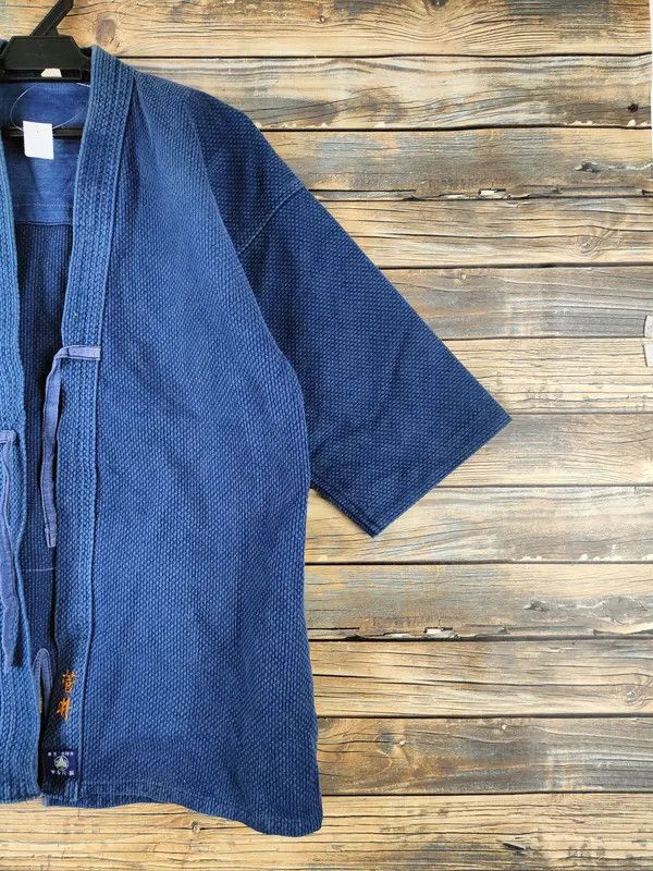 Japanese Brand DL Japan vintage skull Blue indigo Kimono #46-150 Size US M / EU 48-50 / 2 - 7 Thumbnail