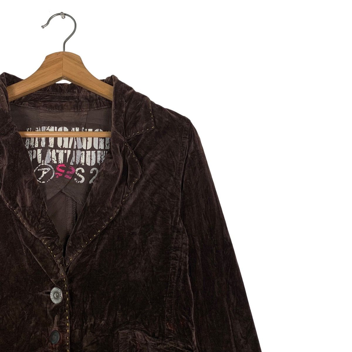 Japanese Brand ANTGAUGE PLATINUM Punk Velvet Casual Jacket #0006-C1 Size S / US 4 / IT 40 - 6 Thumbnail