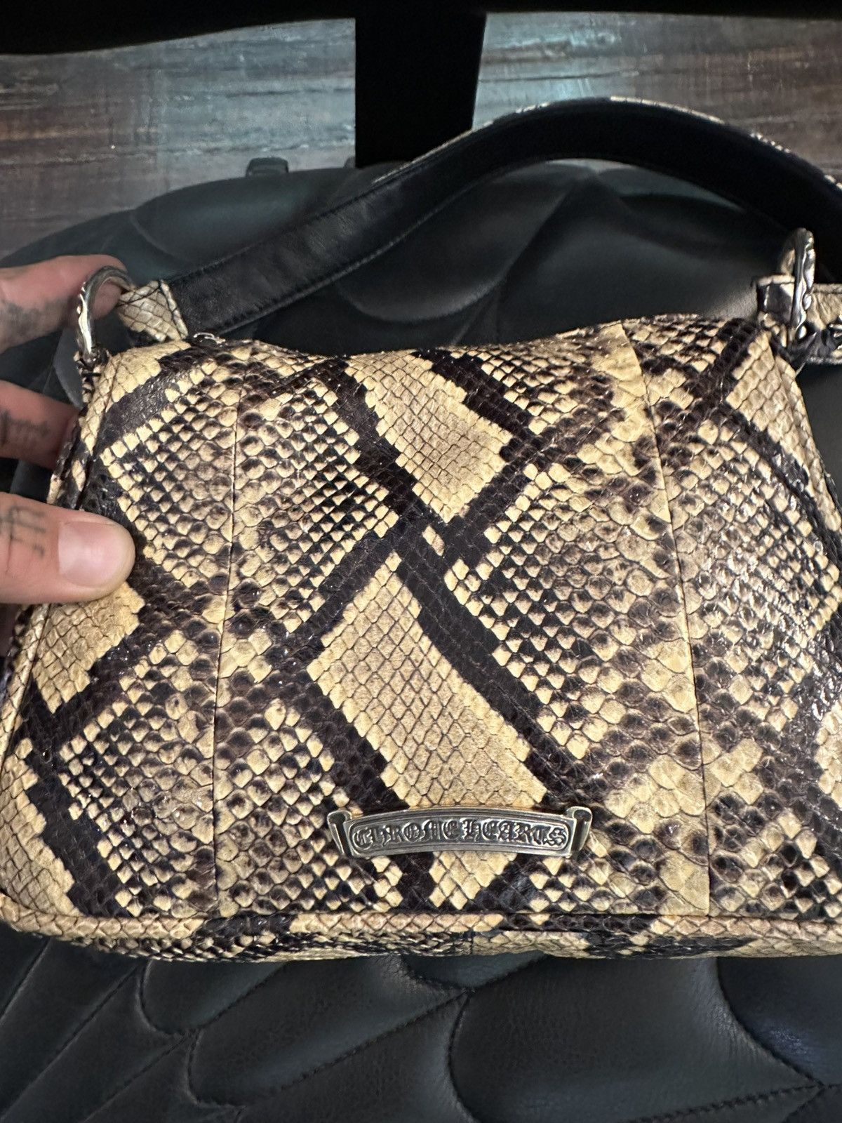 Chrome Hearts Chrome Hearts NEW PYTHON SNAKE SKIN CHICKEN NUGGET BAG !! Size ONE SIZE - 11 Thumbnail