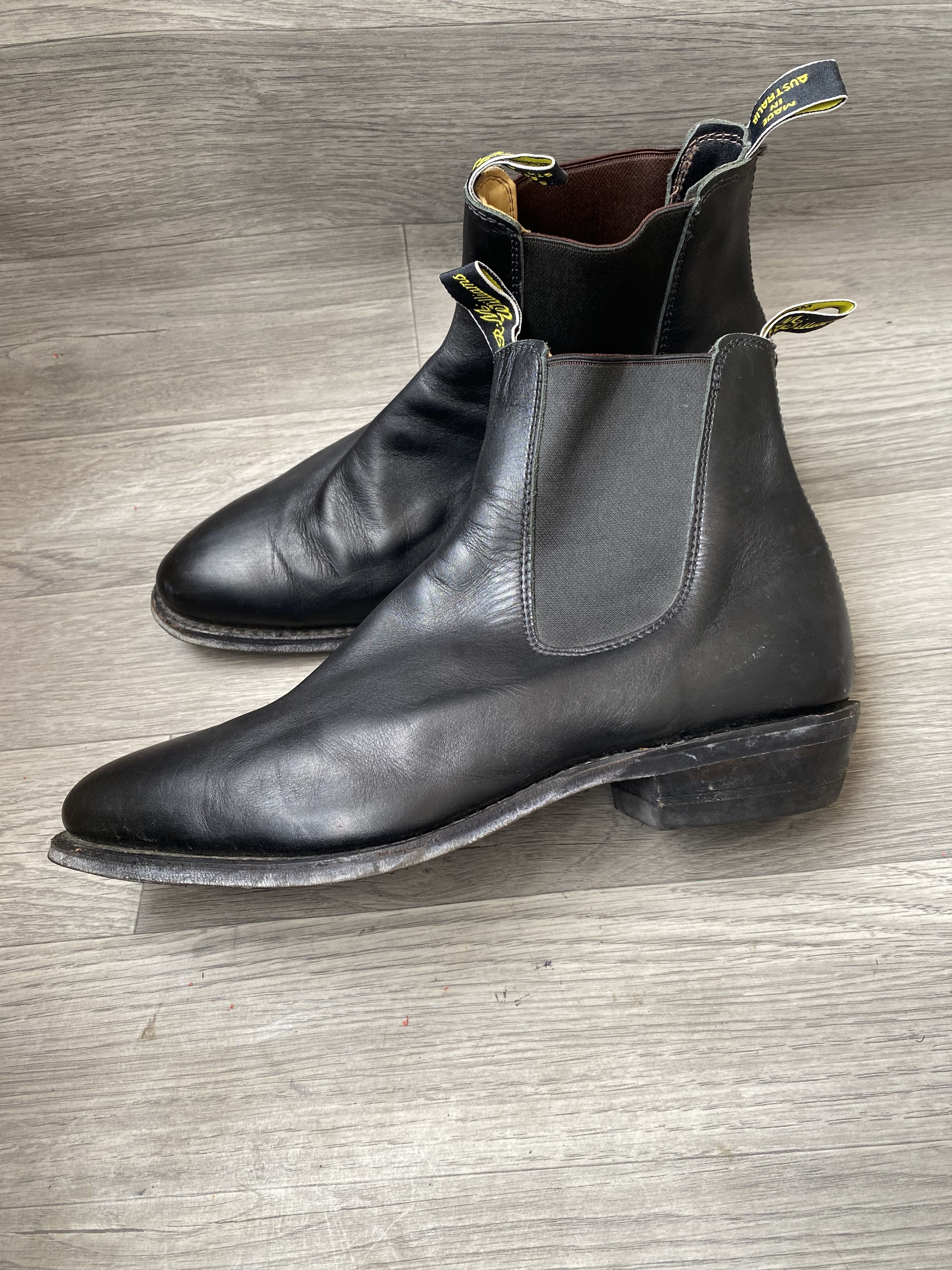 R.M. Williams Rm william chelsea black leather boots uk 10G Size US 11 / EU 44 - 7 Thumbnail