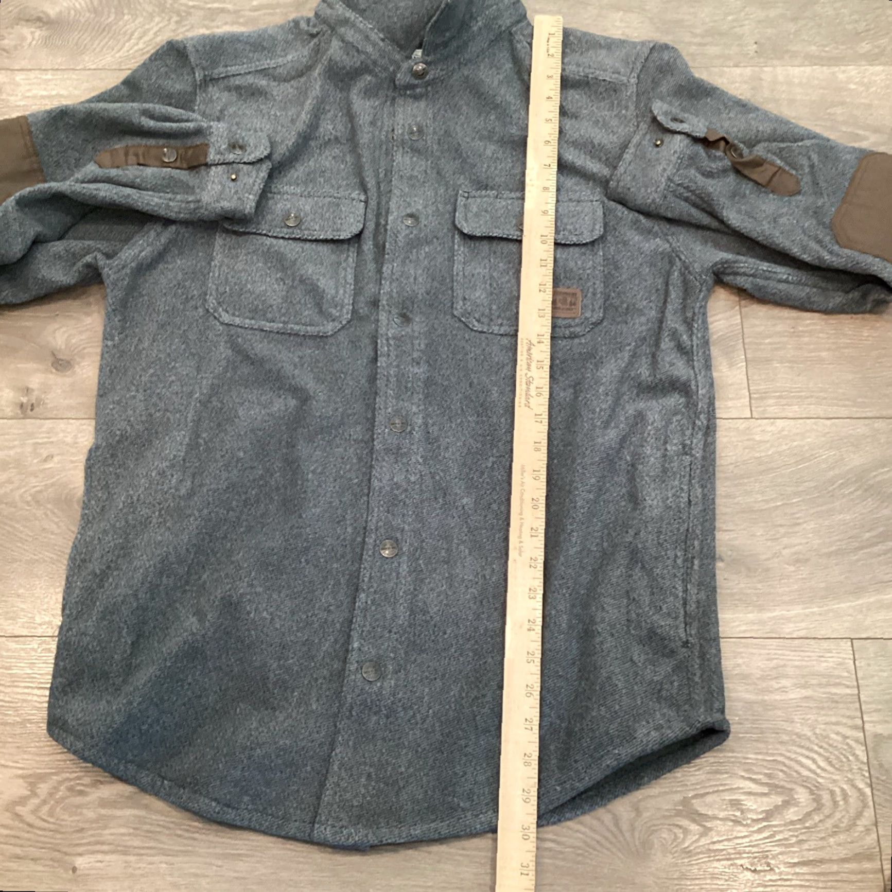 Vintage Legendary Whitetails Blue Jacket Men's Medium Wool Insulated Hunting Overcoat Regular Fit Size US M / EU 48-50 / 2 - 7 Thumbnail