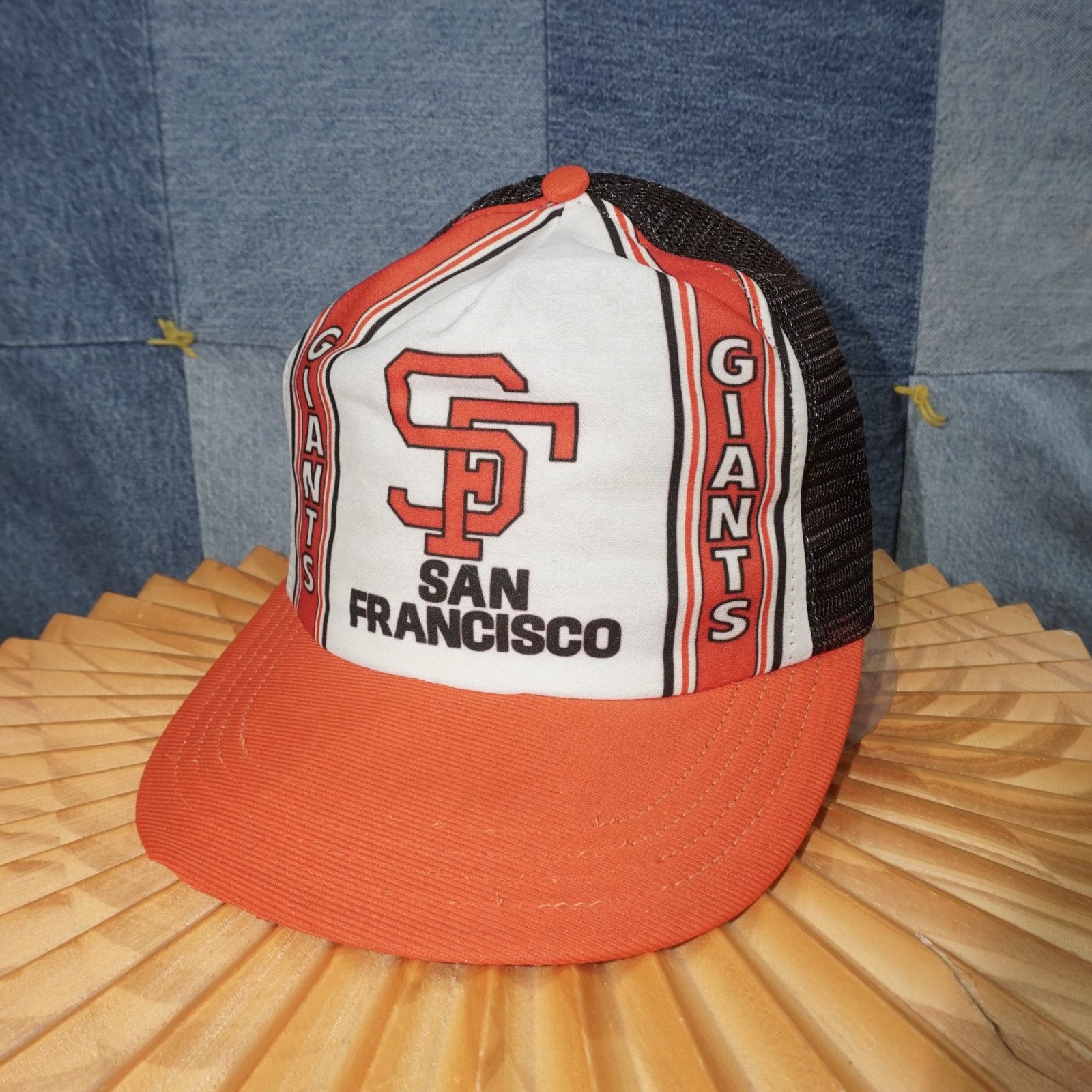 MLB OSFA - Vintage 1990s San Francisco Giants SF mlb trucker hat Size ONE SIZE - 2 Thumbnail