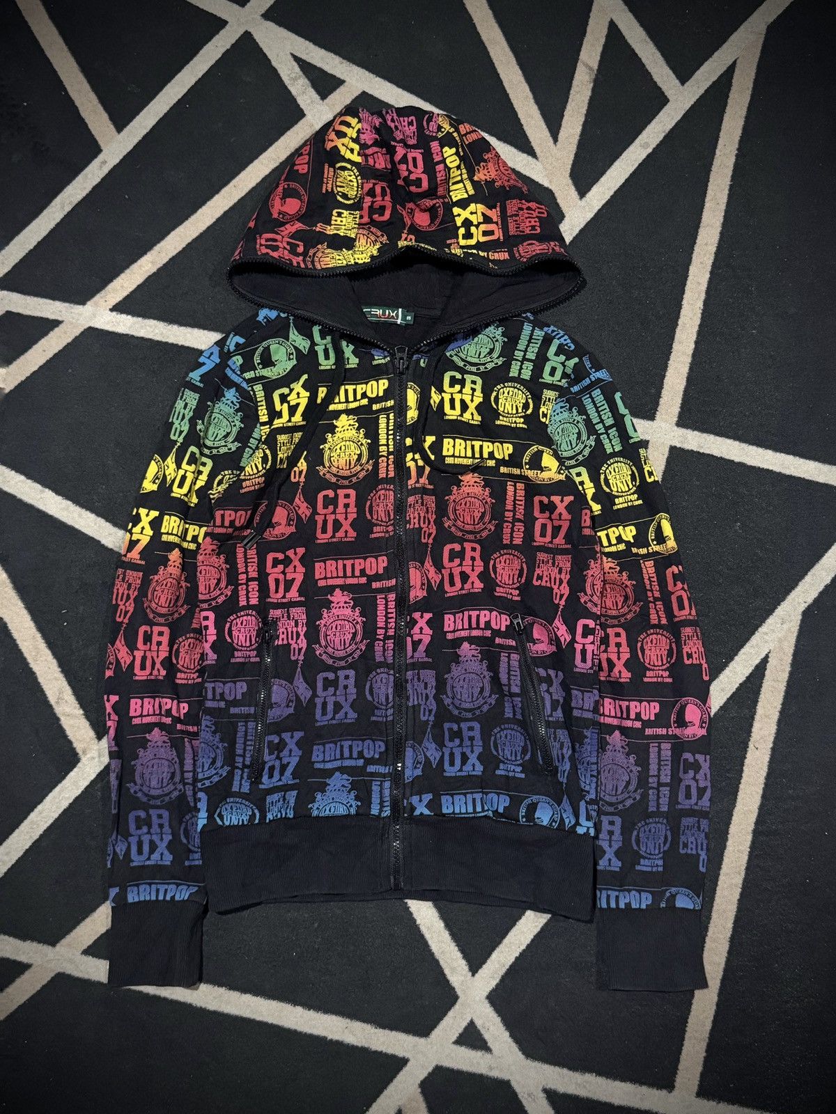 Hysteric Glamour Full Zipper Britpop London By Crux Hoodie Size US S / EU 44-46 / 1 - 1 Thumbnail