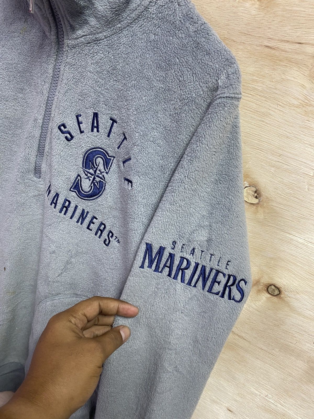 New York Yankees vintage MLB Seattle Mariners half-zip fleece sweatshirt Size US XL / EU 56 / 4 - 2 Thumbnail