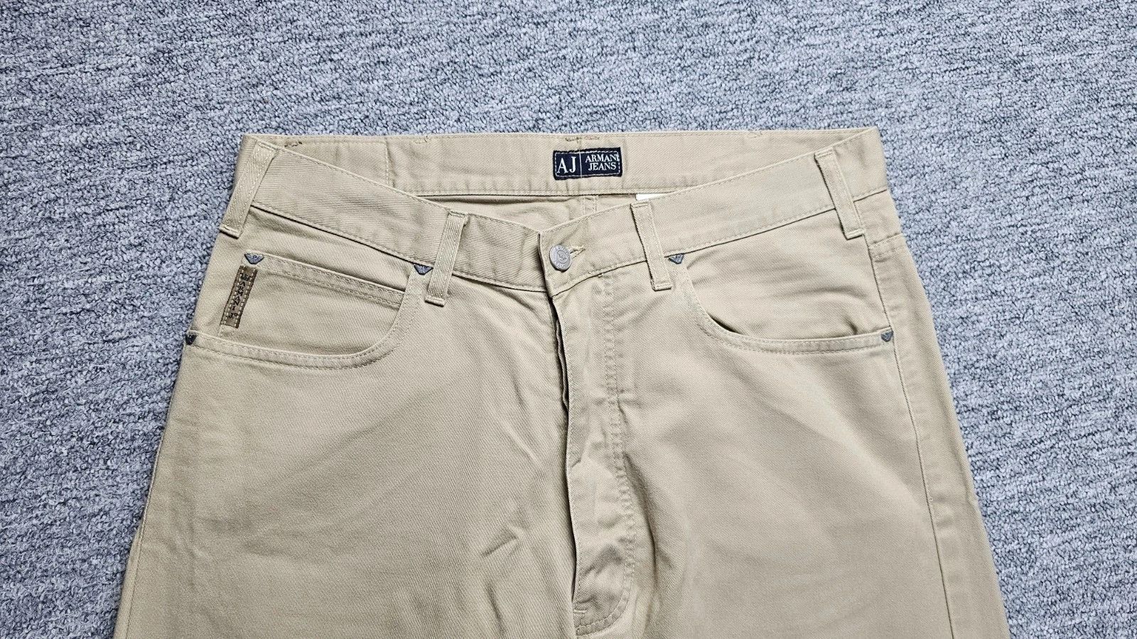 Armani Armani Jeans AJ Chino Straight Pants W34 Beige Italy Eagle Size US 34 / EU 50 - 9 Thumbnail
