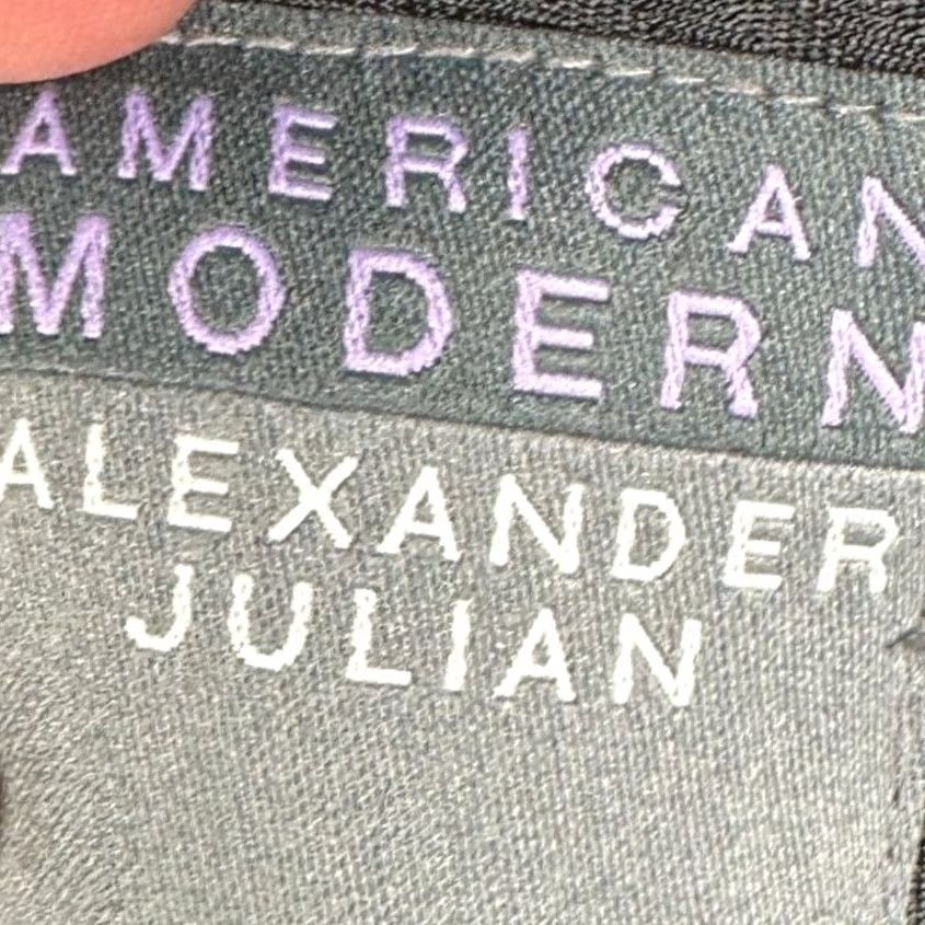Alexander Julian Alexander Julian American Modern Pants Mens 36X29 Black Dress Flat Front Dress Pants Regular Mens Black Official 90s? Size US 36 / EU 52 - 4 Thumbnail