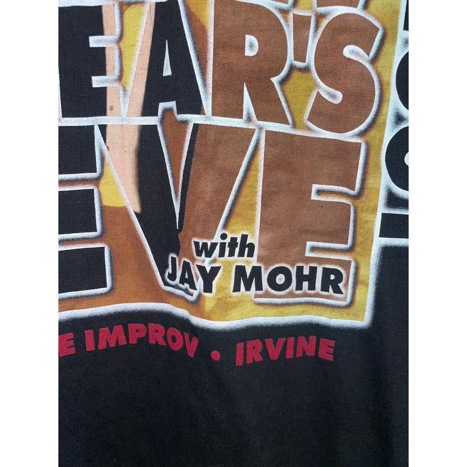 Hanes Vintage Jay Mohr Shirt New Year's Eve Black L Comedy Tee Y2K Size US L / EU 52-54 / 3 - 4 Thumbnail