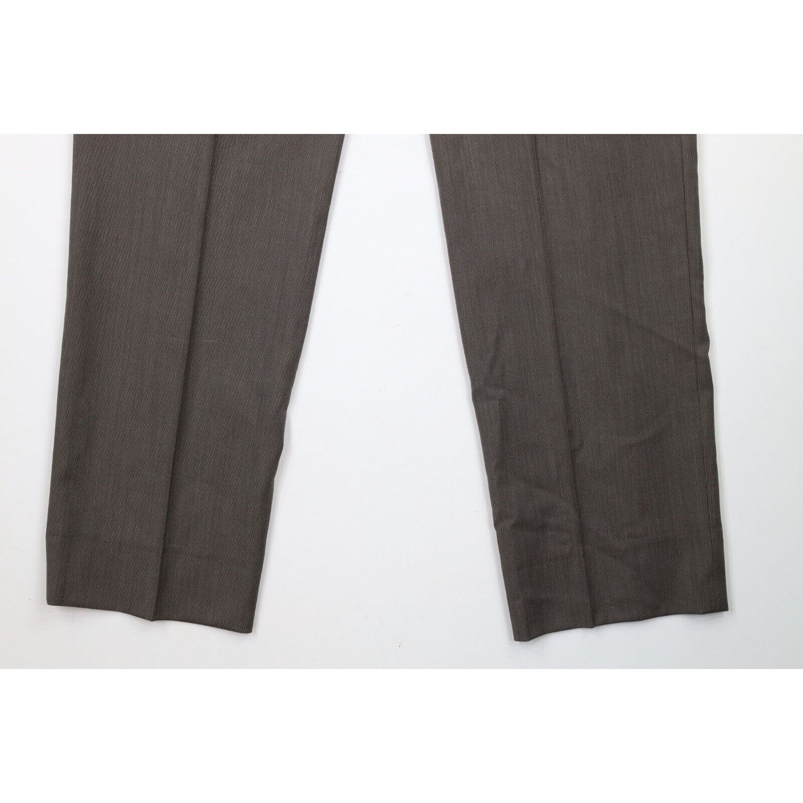 Calvin Klein Calvin Klein Wool 2 Piece Wedding Suit Brown Size 44R - 19 Thumbnail