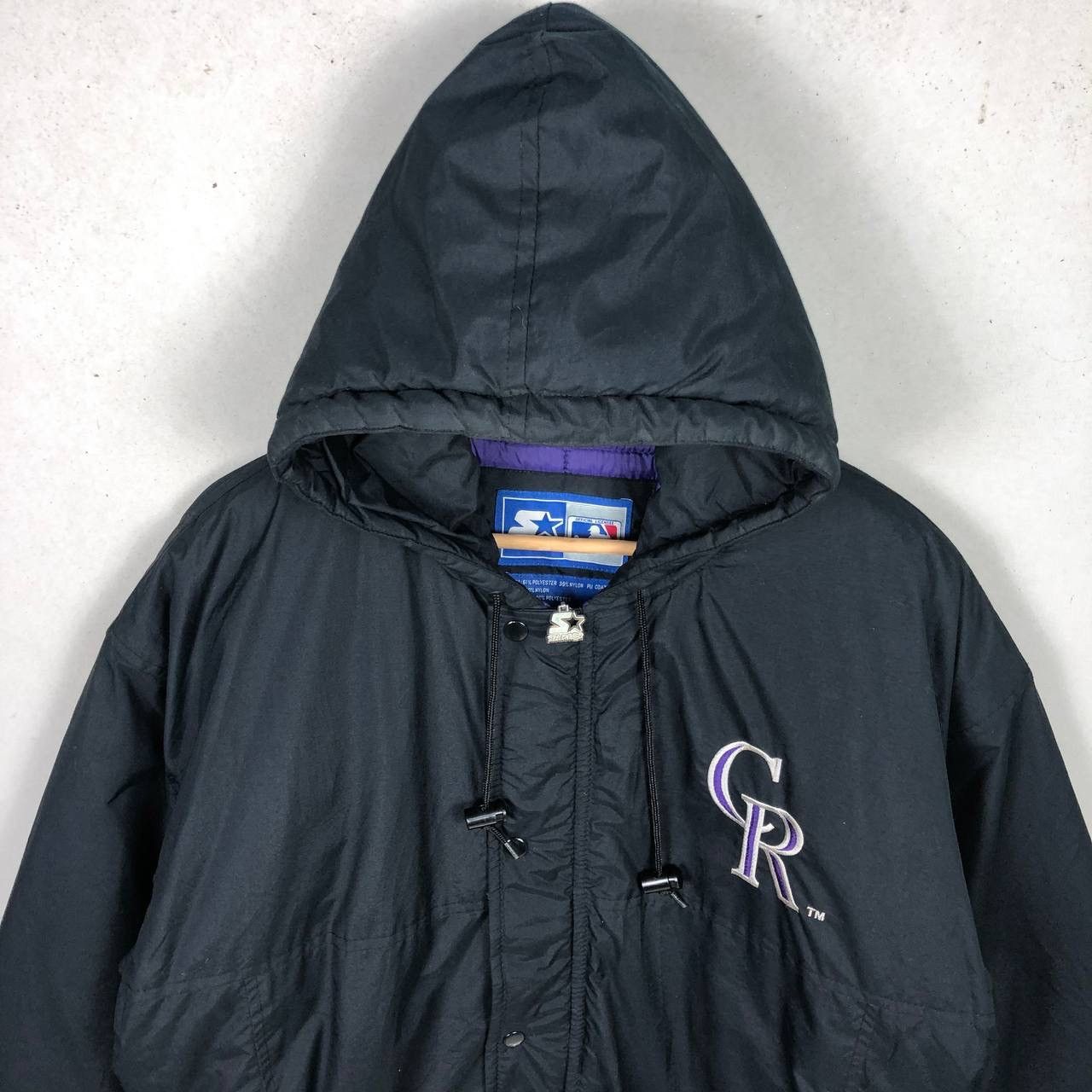Starter Vintage 90s Starter MLB Rockies Bomber Jacket Size US M / EU 48-50 / 2 - 4 Thumbnail