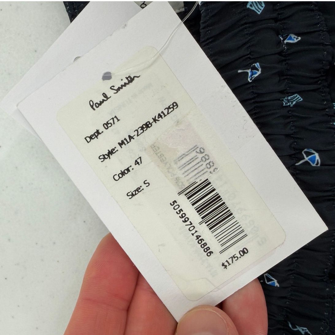 Paul Smith NWT Paul Smith Pool Beach Umbrella Print Navy Swim Trunks Size US 30 / EU 46 - 6 Thumbnail