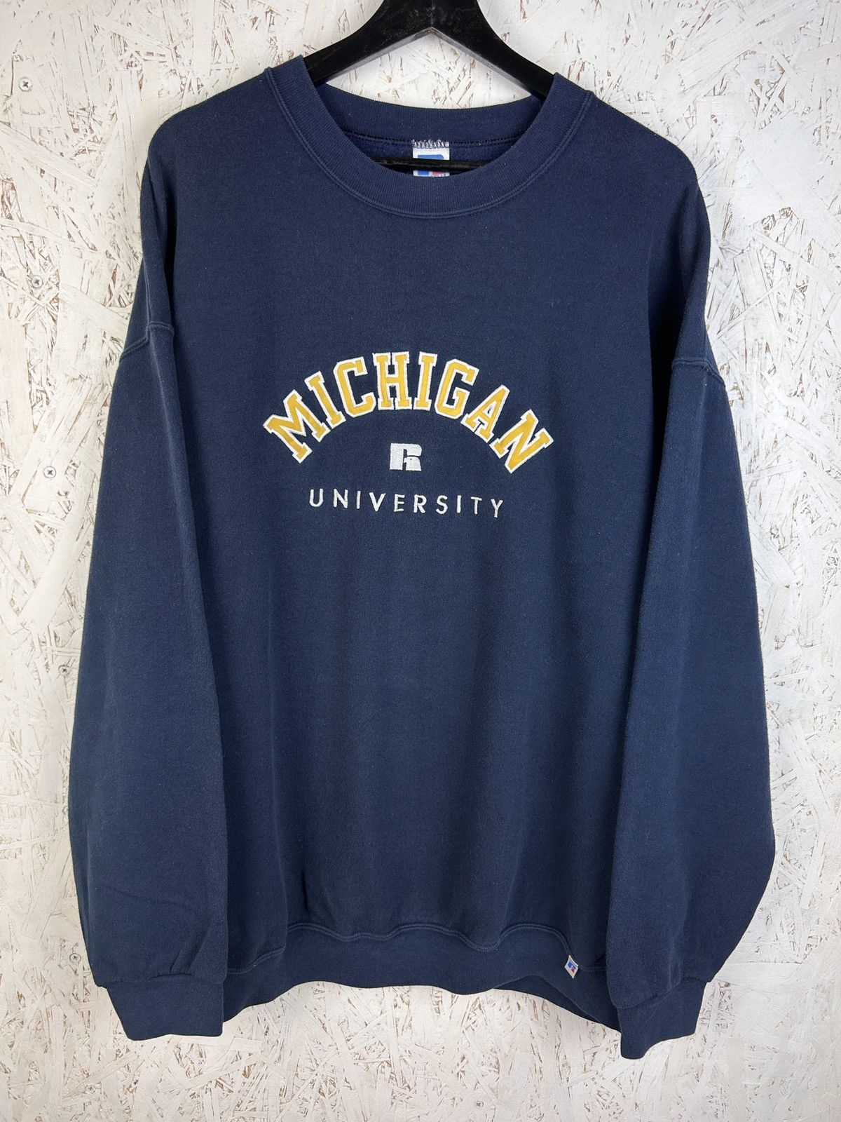 Russell Athletic 80s Vintage Russel Athletic Michigan University Sweatshirt Size US XXL / EU 58 / 5 - 1 Thumbnail