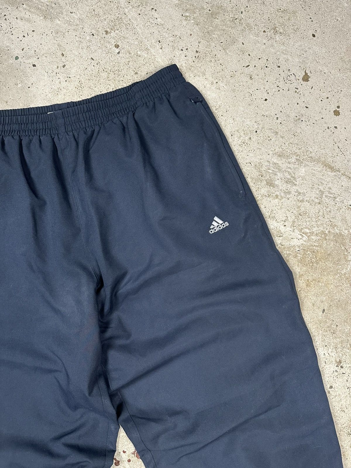 Adidas Vintage Y2K Adidas Baggy Navy Track Pants Loose Size US 36 / EU 52 - 7 Thumbnail